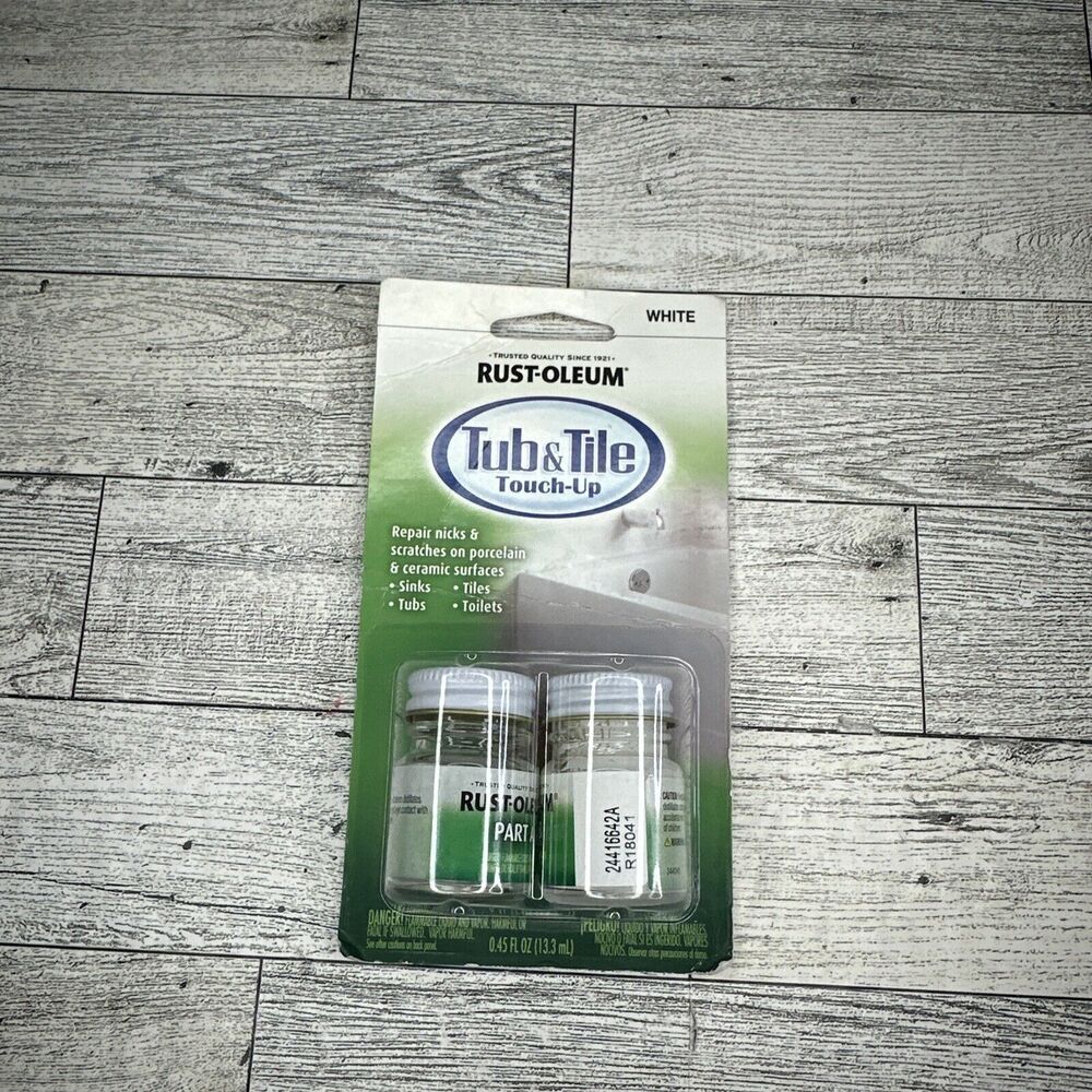 Touch Up Tub/Tile Kit, 2-Part, White 244166